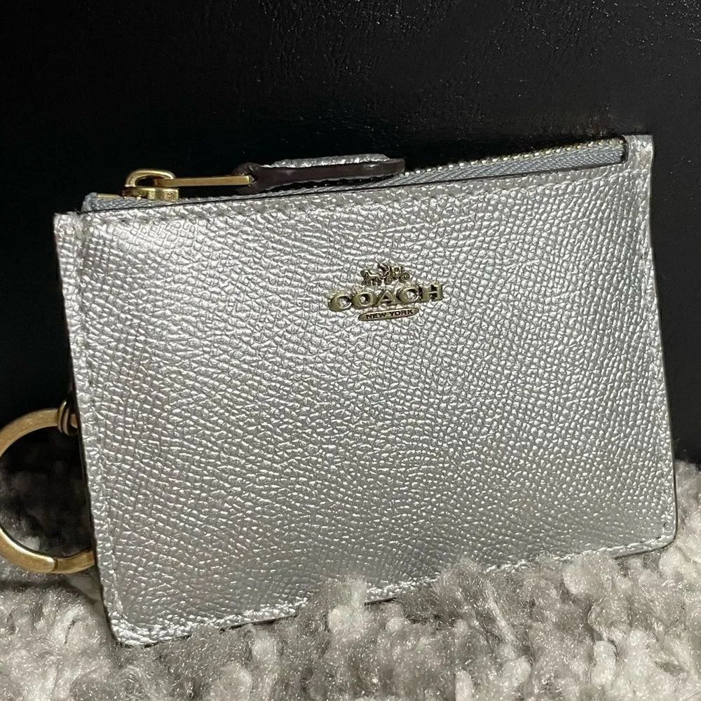 NWT Coach Metallic Mini ID Skinny